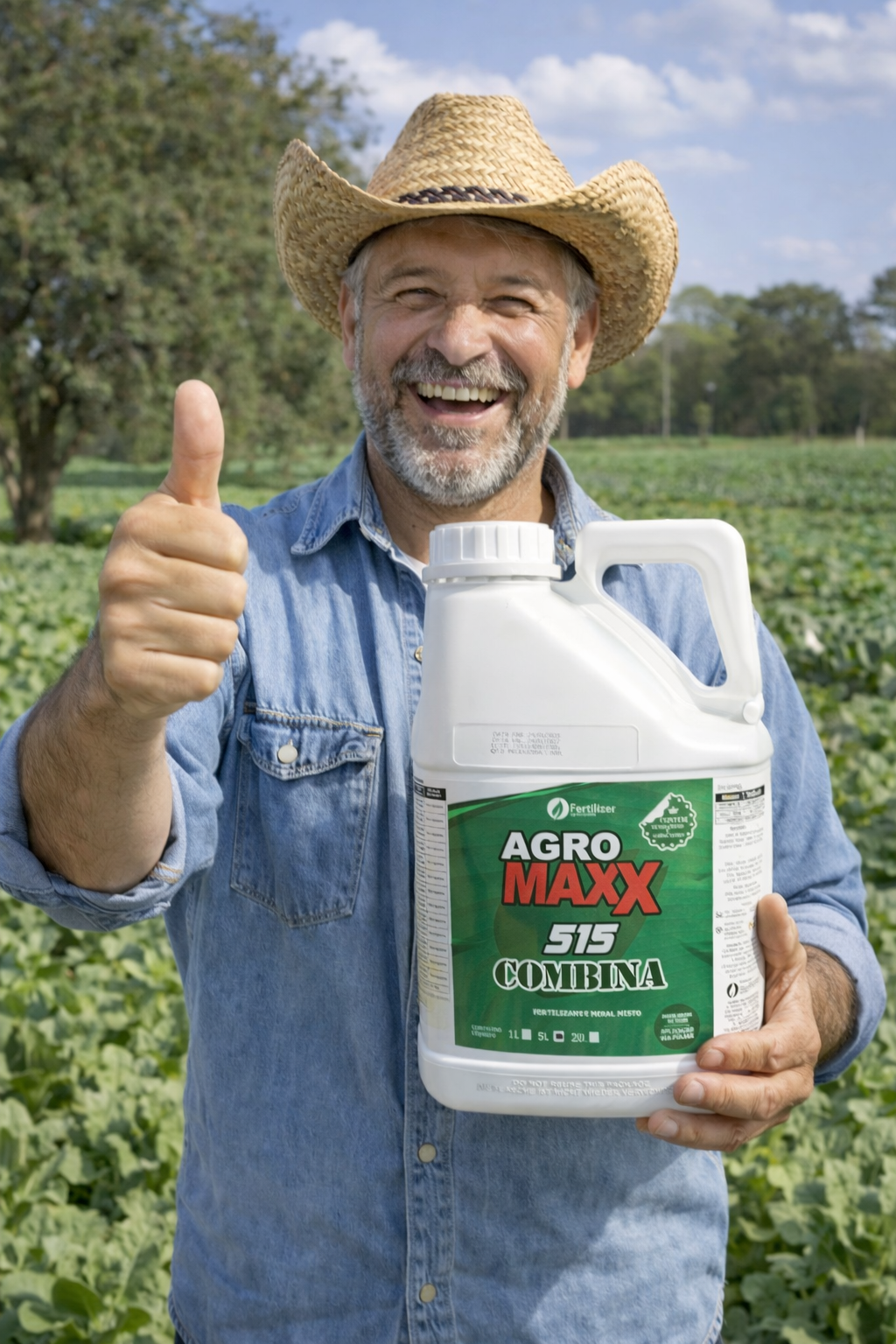 Produtor satisfeito com produto AgroMaxx Combina Power